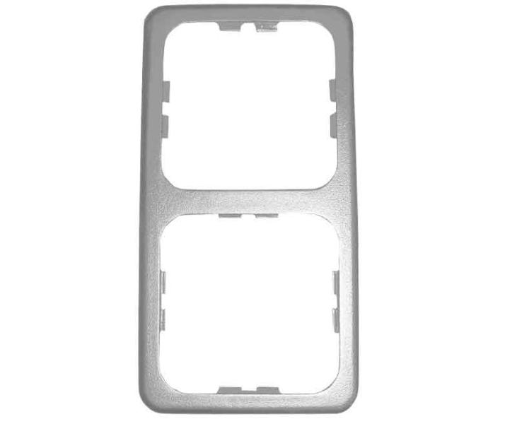 Dvojitý stříbrný rámeček volný