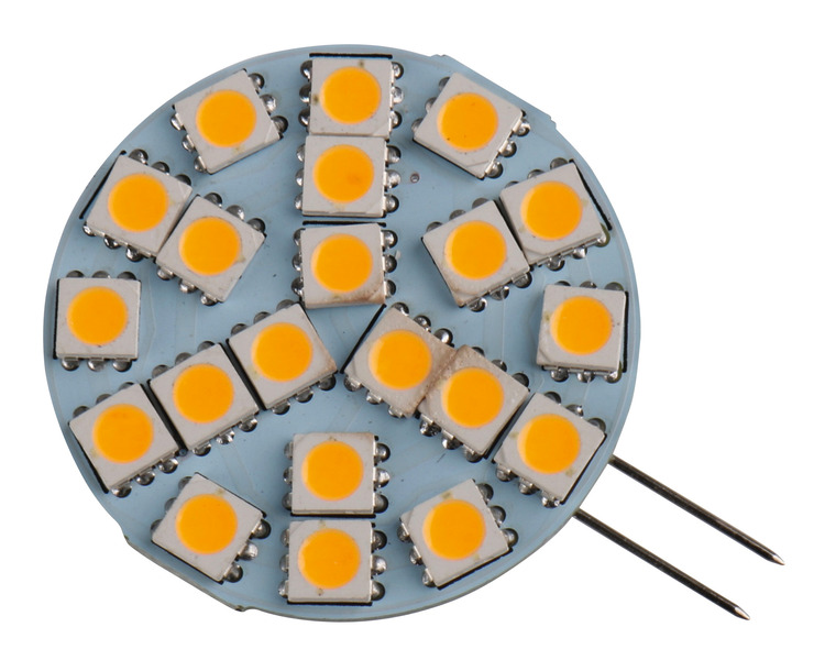 Carbest LED žárovka G4, 3W, 270 lumenů, 21 teplých bílých SMD žárovek
