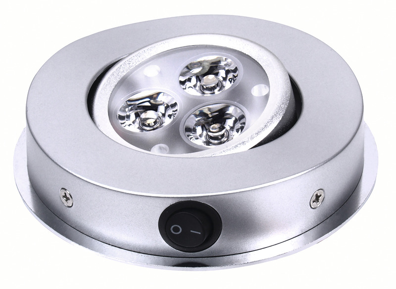 Carbest Wave - LED stropní spot, Ø105mm, H24mm, 3x1W