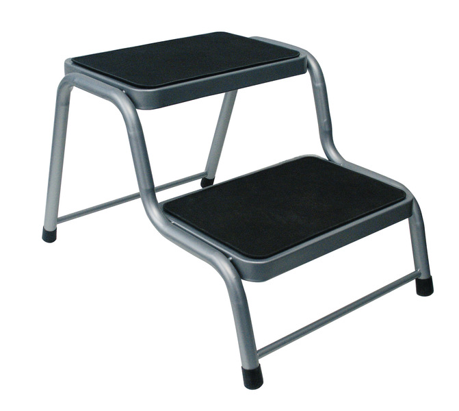 Dvoustupňový ocelový schůdek Carbest - výška 38 cm