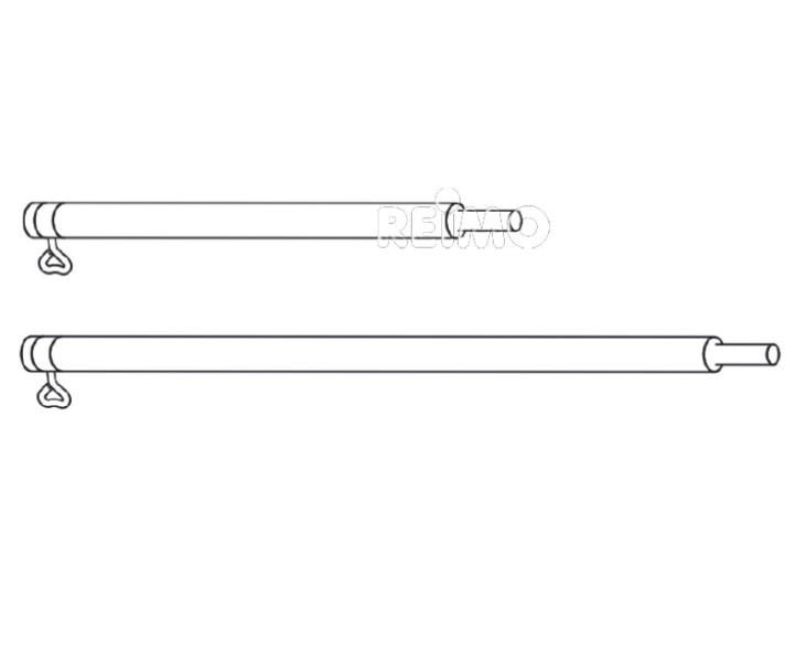 Prodlužovací tyč hliníková 0,5M, průměr 28x1mm 2 kusy
