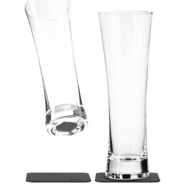 SILWY Magnetická křišťálová sklenice na pivo BEER Silwy, 2 ks