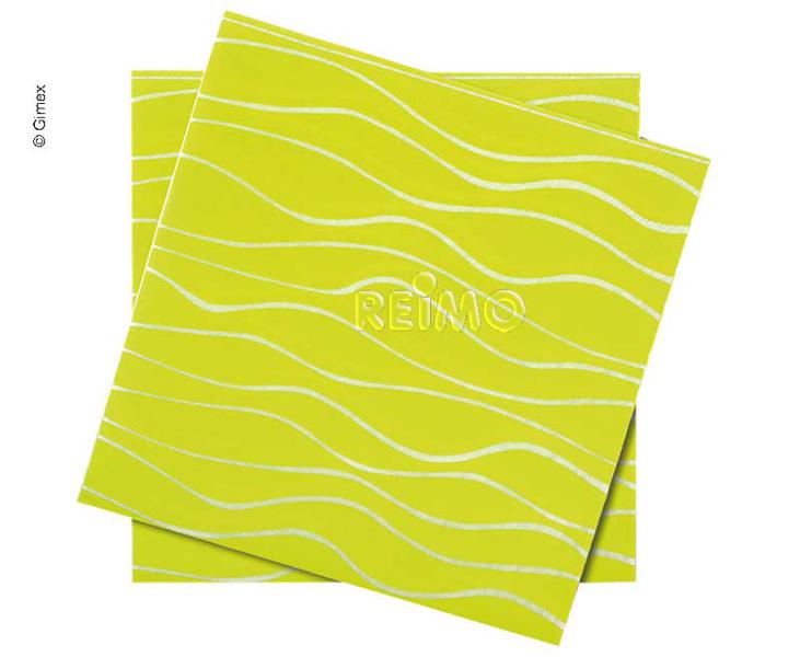 GIMEX Ubrousky, limetkové, velikost 165x165mm, 20 kusů