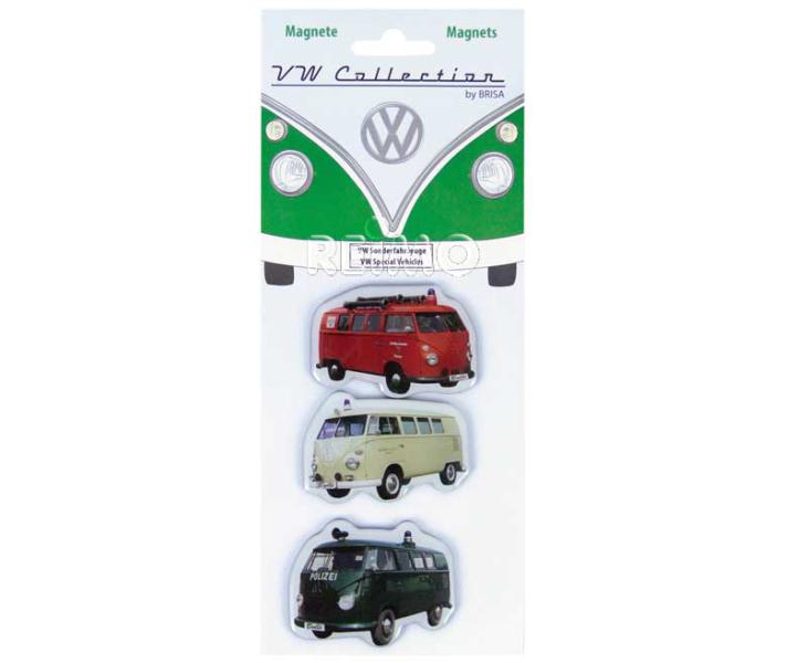 VWCOL VW Collection T1 Bulli Bus Magnet Set of 3 - Speciální vozidla