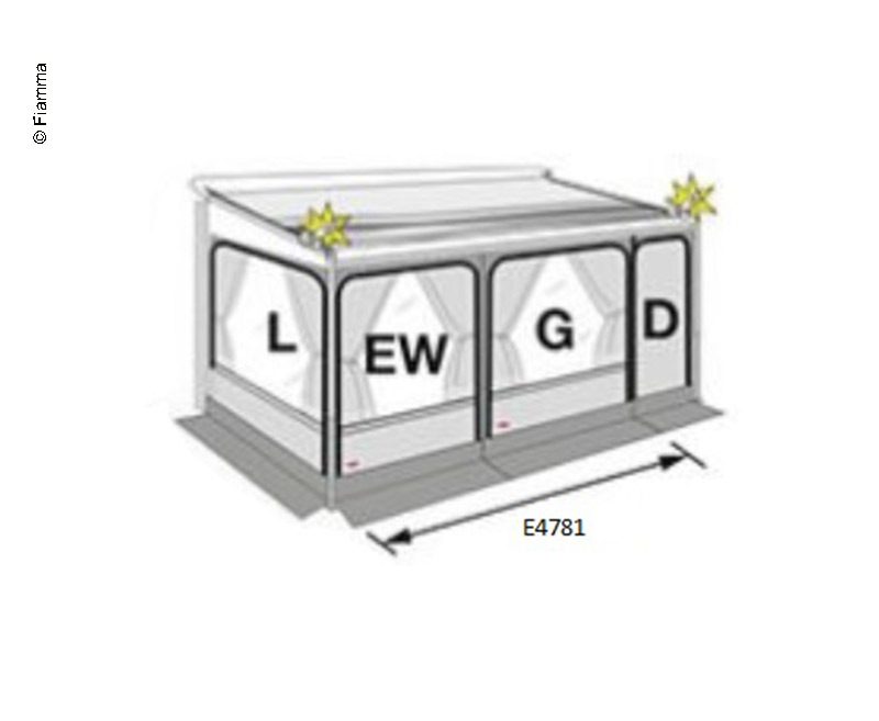 FIAMMA F.Přední stěna Auto.S.Zip 440