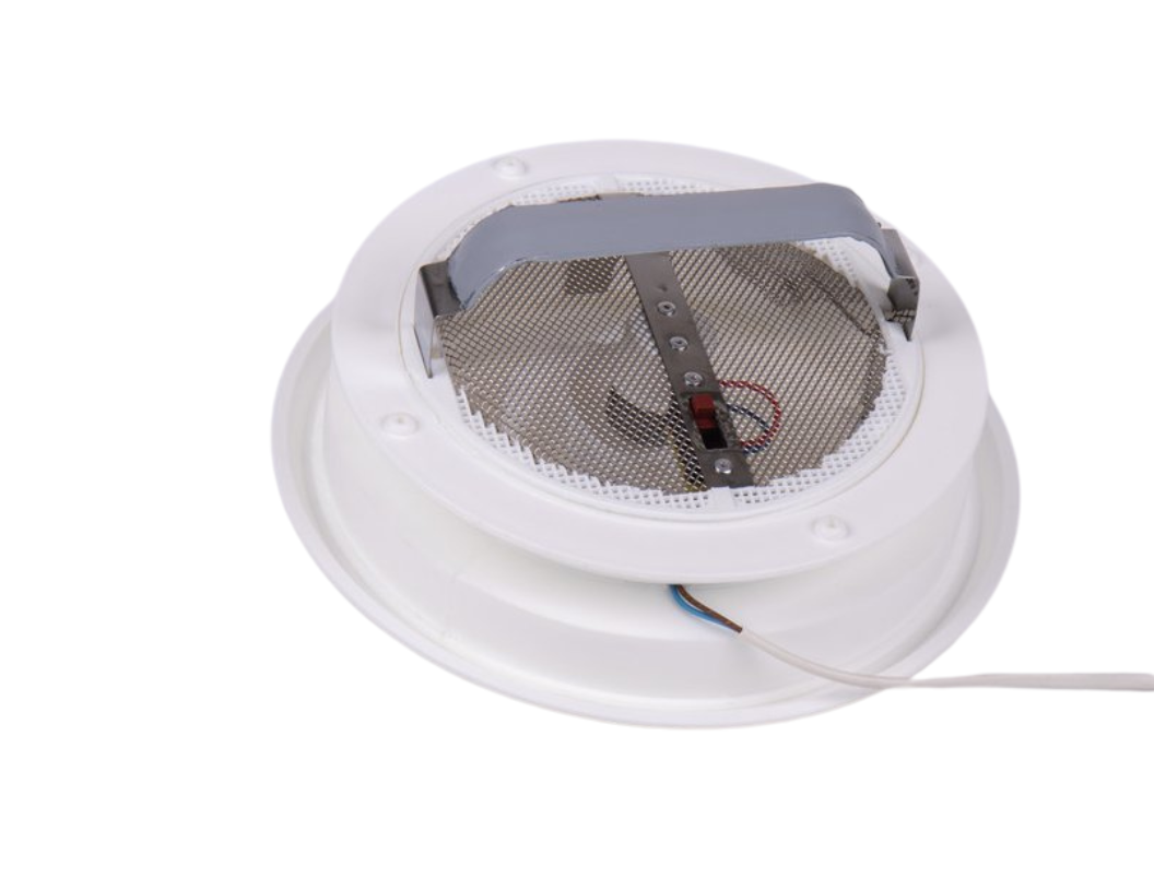 Výstup vzduchu Ø243 mm, výřez ve střeše 165 mm, s ventilátorem 12V
