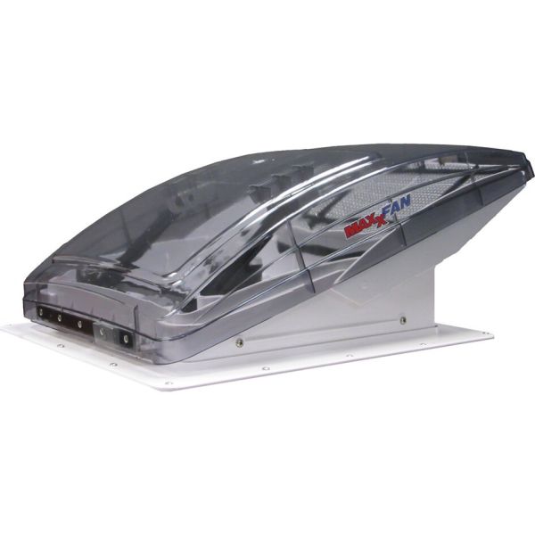 MaxxAir Střešní ventilátor MaxxFan DELUXE s krytem proti dešti Barva: Šedá