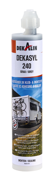 Dekalin DEKAsyl 240 2složkové lepidlo, kartuše 250ml - šedé