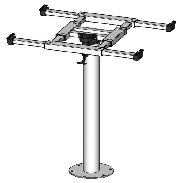 Stolní sloupek s otočným a posuvným mechanismem H730mm Alu