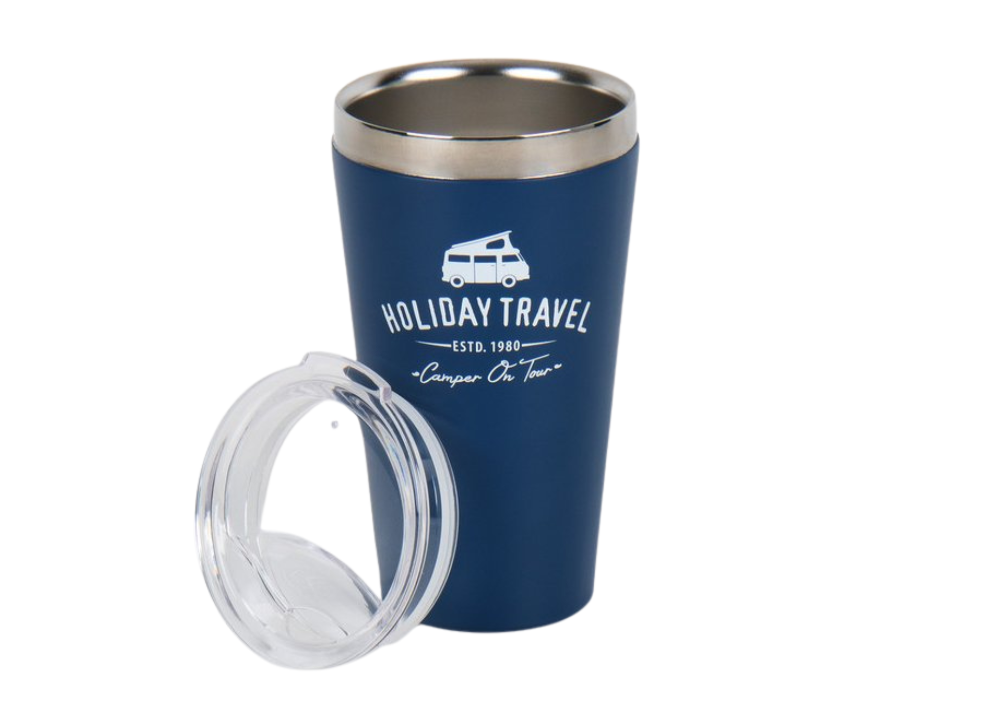 Nerezový hrnek Holiday Travel modrý