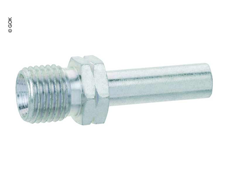 GOK přechodový kus G 3/8 LH-KN x RST 8