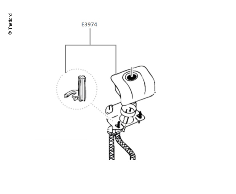 Kryt splachovacího tlačítka C200 CWE THETFORD