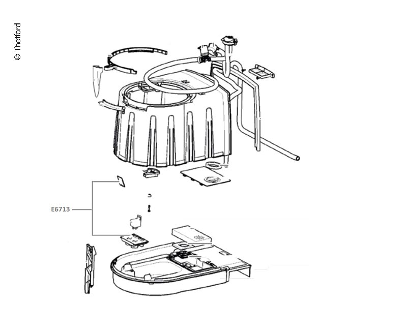 THETFORD Sada jednoho spínače C250