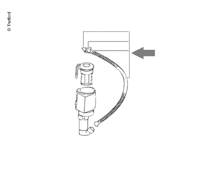 THETFORD Oplachovací hadice PP 465granit