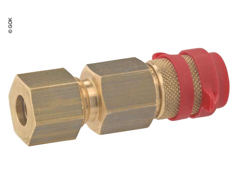 GOK Plynová spojka s 8mm průchodkou