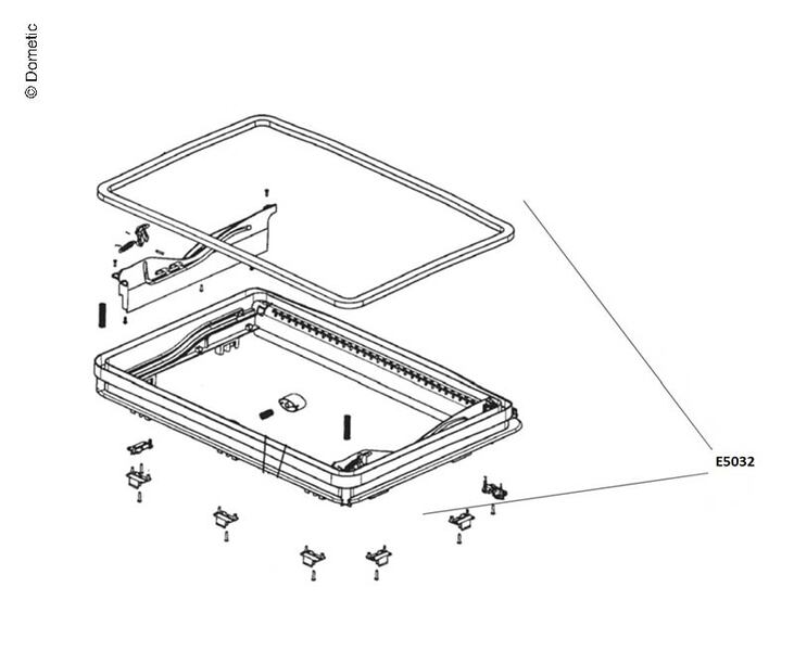 DOMETIC Vnější rám Midi-Heki