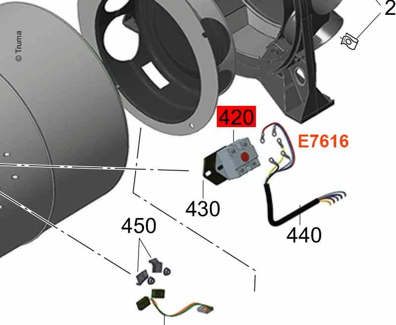 TRUMA Spínač WTS 230Vm.base