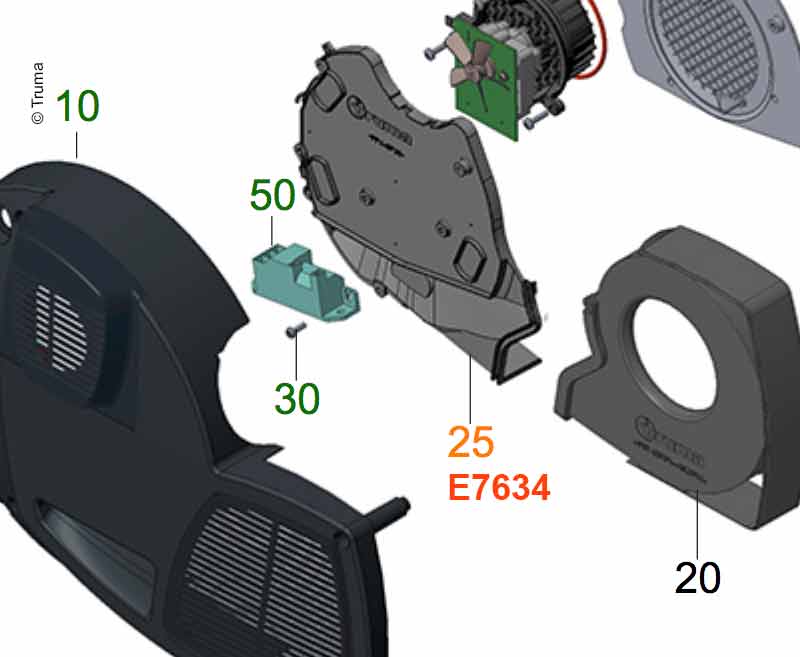 TRUMA Kryt recirkulace vlevo