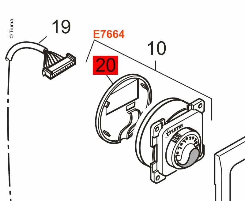 TRUMA Kryt pouzdra černý