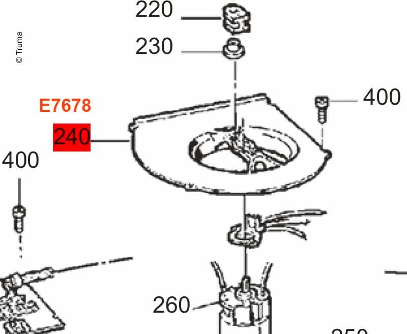 TRUMA Příruba motoru