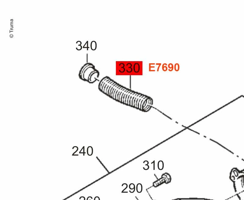 TRUMA Potrubí vstřikovače