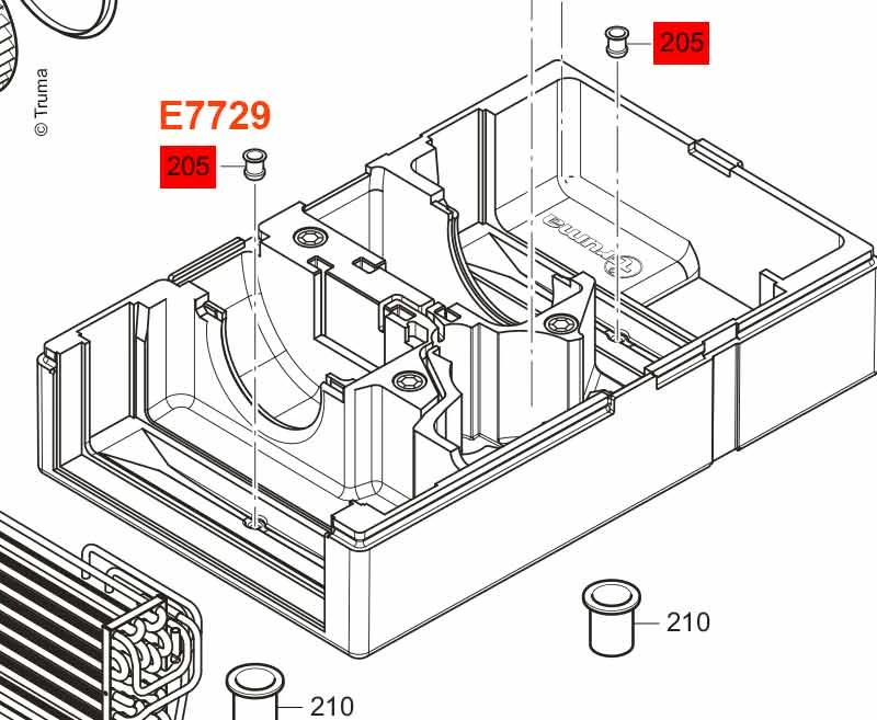 TRUMA Odvod kondenzátu