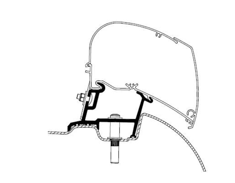 Střešní adapter Thule Omnistor pro Mercedes /VW