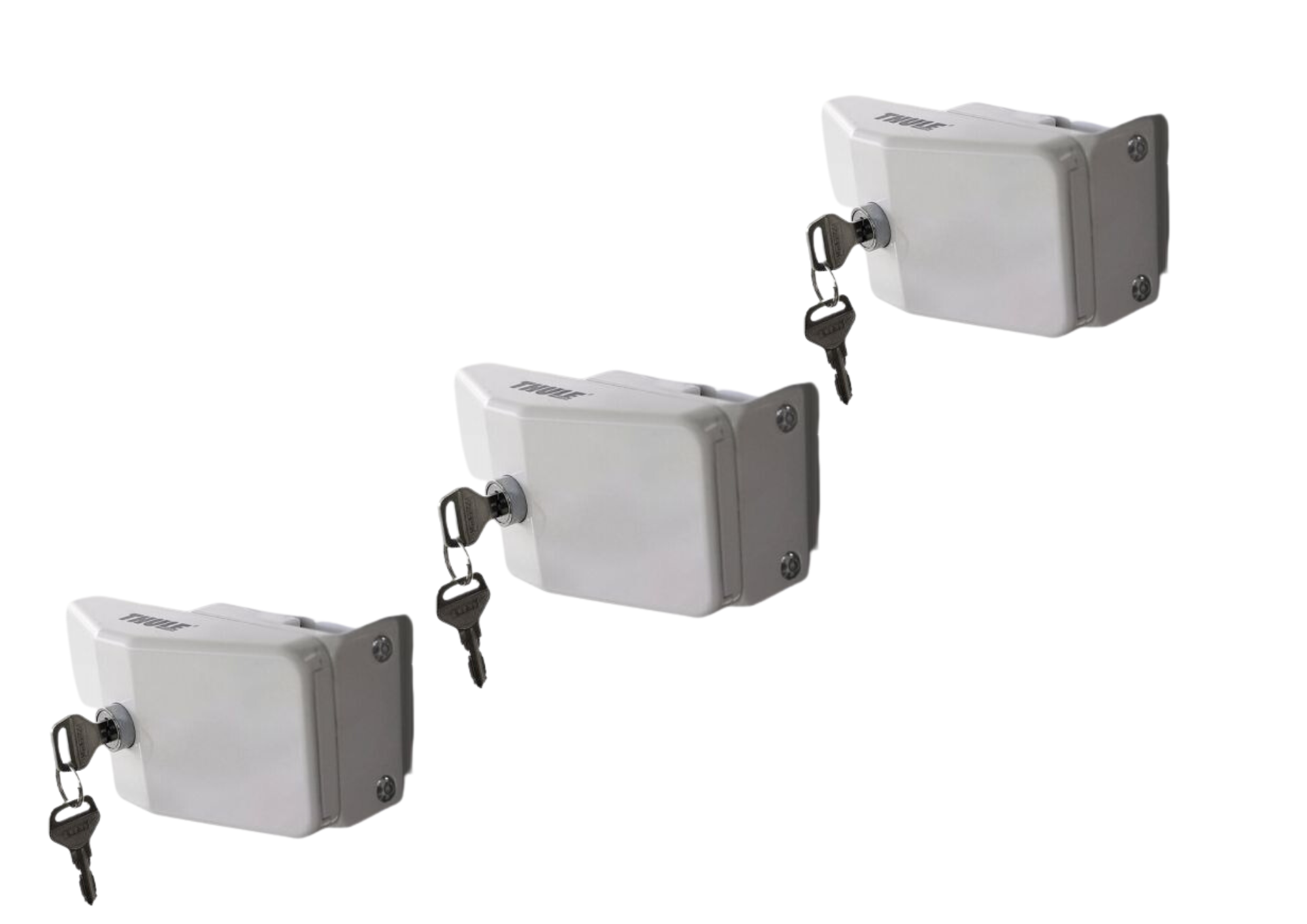 Sada bezpečnostních zámků Thule Door Frame Lock pro obytné vozy / karavany - montáž do rámu