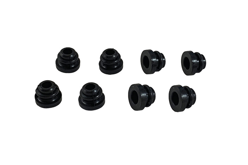 Gumové pouzdro na rošt sporáku - 8 kusů pro otvor 8 mm