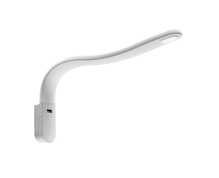 LED lampička na čtení FAWO Typ S, 12V, USB port Barva: Bílá