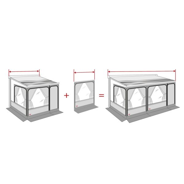 FIAMMA Přední panely Van 40cm pro Privacy Room, Van 40cm, pro F45 Varianta: S - 300 cm, prodloužení L:40 cm