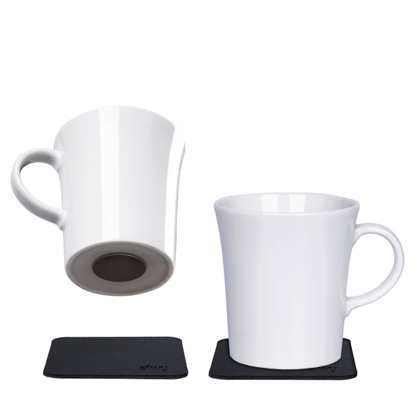 Magnetický porcelánový hrnek s rukojetí Silwy 2 ks