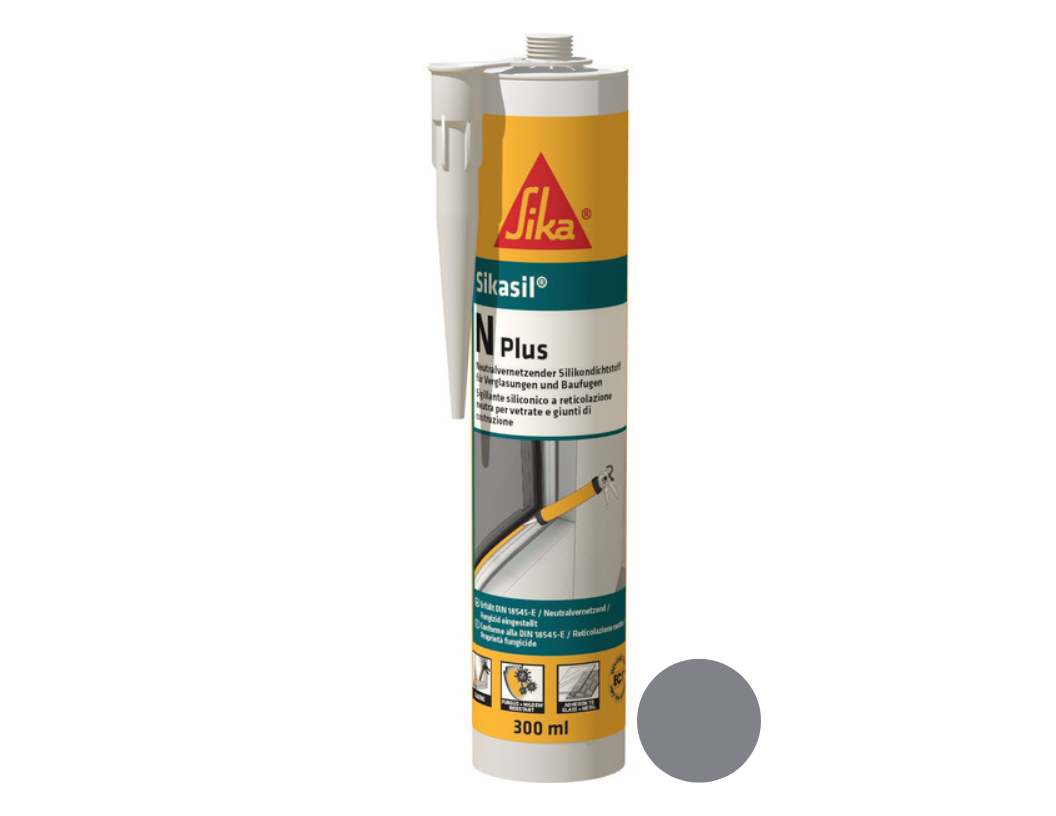 SIKA Sikasil-N Plus, kartuše 300 ml, šedý