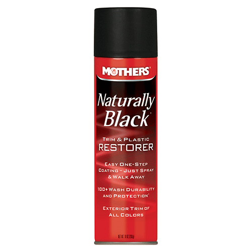 Mothers Polish Mothers Naturally Black Trim and Plastic Restorer - oživovač nelakovaných plastů, sprej 295 ml