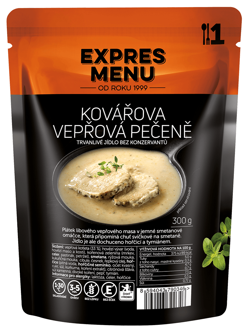 EXPRES MENU Kovářova vepřová pečeně (1 porce 300g)