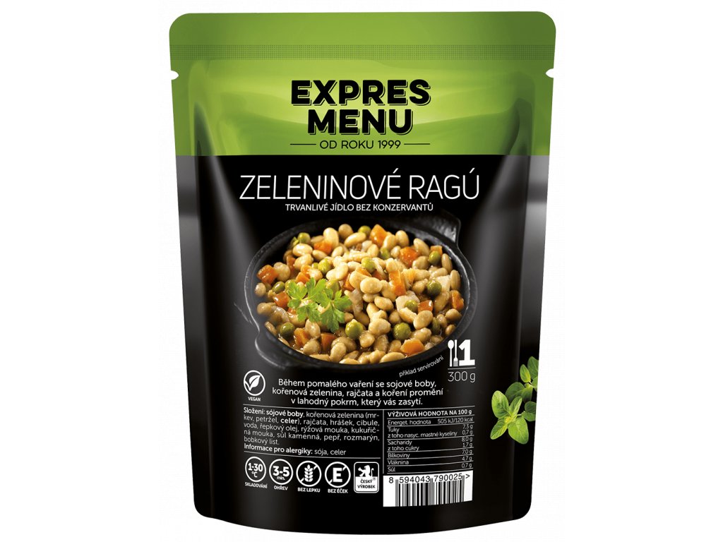Zeleninové ragú EXPRES MENU (1 porce)