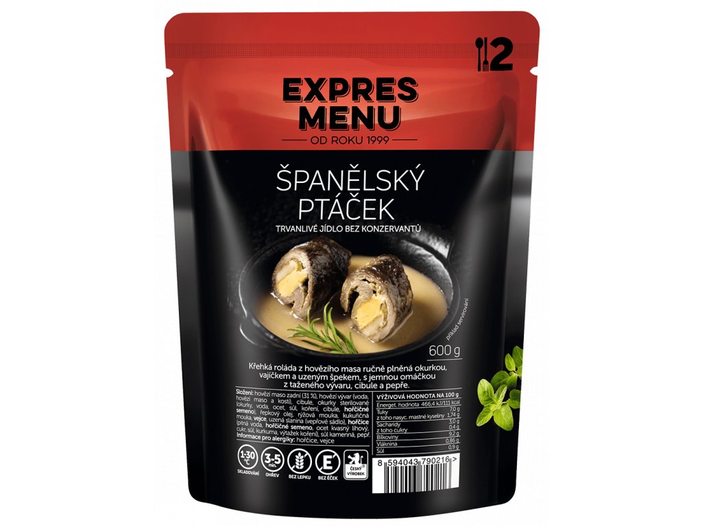 Španělský ptáček EXPRES MENU 600 g