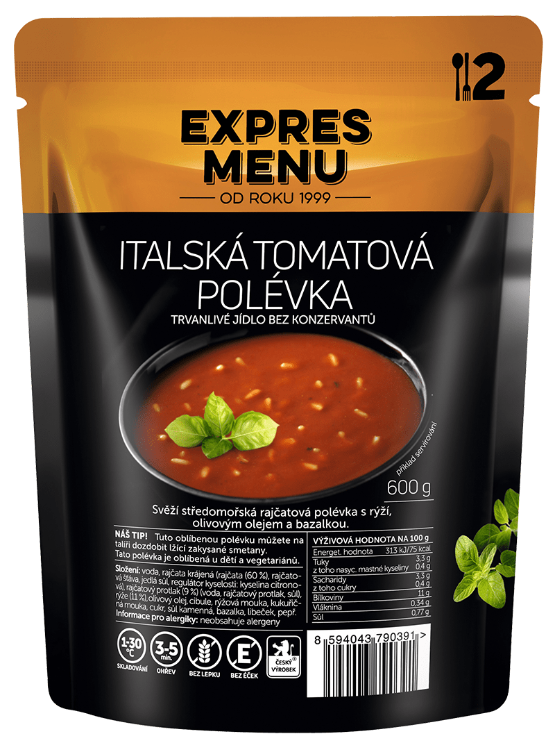 Italská tomatová polévka EXPRES MENU (2 porce)