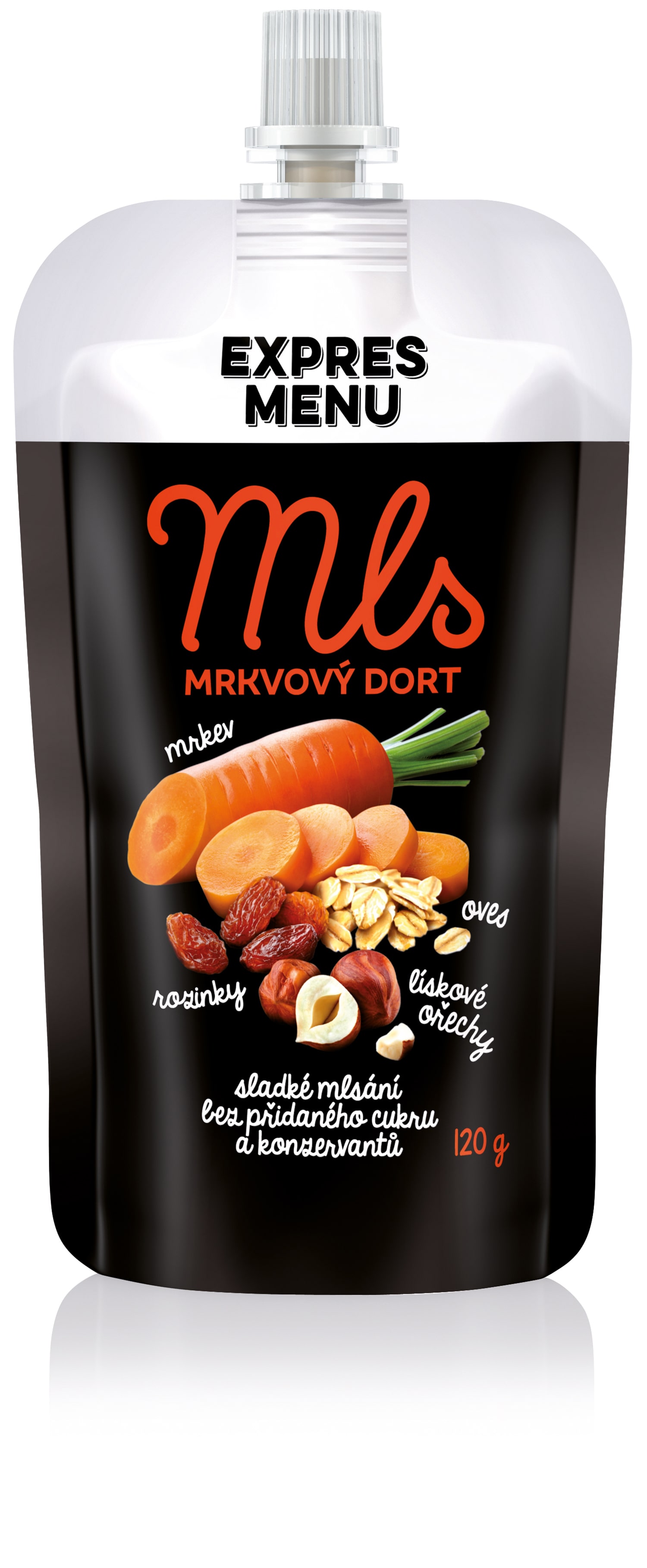 Svačinkový mls mrkvový dort EXPRES MENU (120 g)