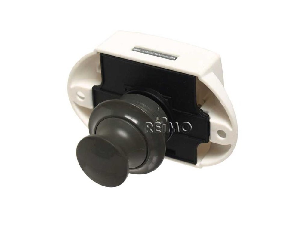 REIMO Nábytkový zámek Push Lock - kompletní sada - 50ks Barva: Šedá