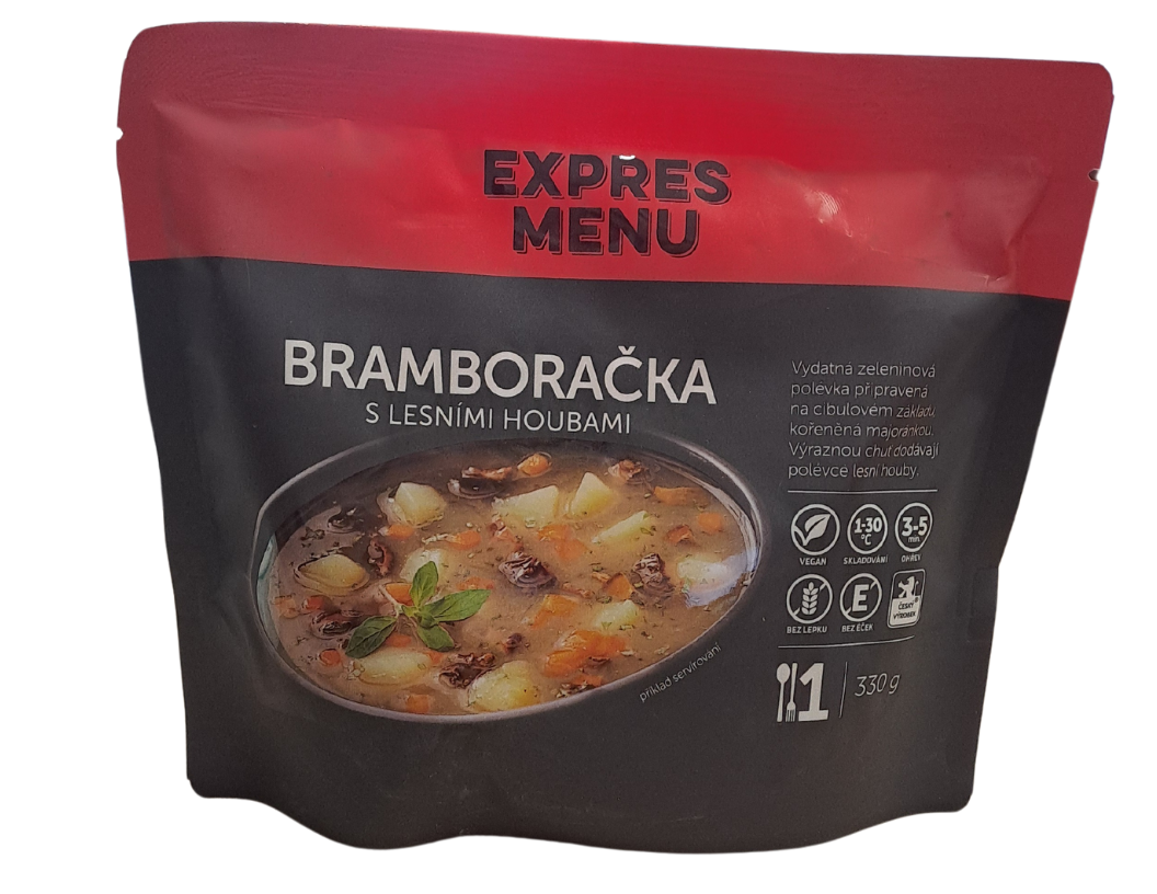 Bramboračka s lesními houbami EXPRES MENU (1 porce)