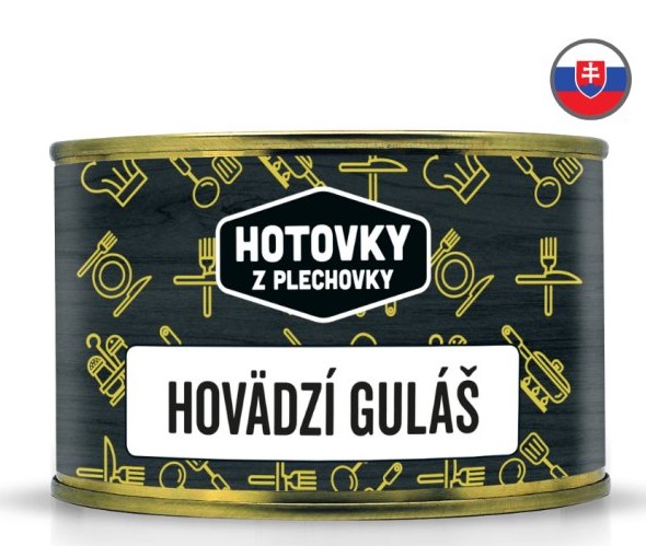HOTOVKY Z PLECHOVKY Hovězí guláš Varianta: 400 g