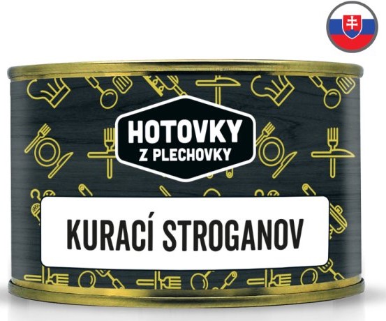 HOTOVKY Z PLECHOVKY Kuřecí stroganov Varianta: 400 g