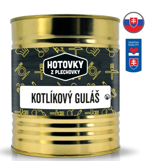 HOTOVKY Z PLECHOVKY Kotlíkový guláš Varianta: 800 ml
