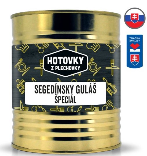 HOTOVKY Z PLECHOVKY Segedínský guláš speciál Varianta: 800 g