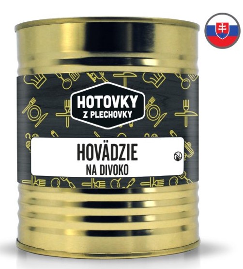 HOTOVKY Z PLECHOVKY Hovězí na divoko Varianta: 800 g