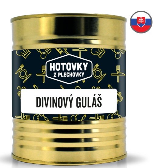 HOTOVKY Z PLECHOVKY Zvěřinový guláš Varianta: 800 g