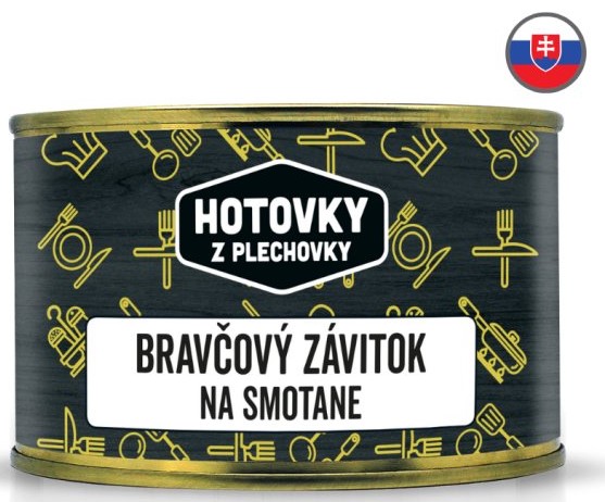 HOTOVKY Z PLECHOVKY Vepřový závitek na smetaně Varianta: 400 g