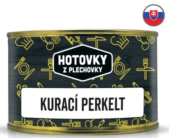 HOTOVKY Z PLECHOVKY Kuřecí perkelt Varianta: 400 g