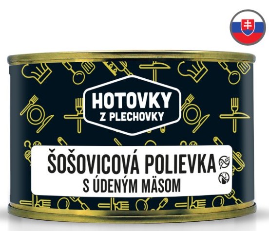 HOTOVKY Z PLECHOVKY Čočková polévka s uzeným masem Varianta: 400 ml